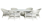 Madvix Outdoor 7PC Lounge Sofa  Living Setting Set- Light Grey