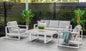 Maderia Outdoor 4PC Lounge Sofa Set- White