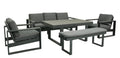 Madevix Outdoor 5PC Lounge Sofa Set- Charcoal