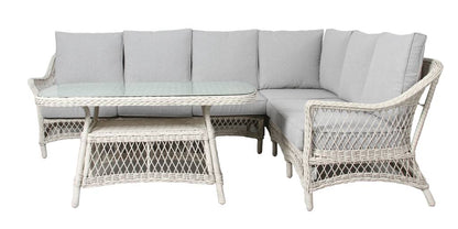 Madrid Outdoor 7PC Lounge Sofa  Living Setting Set- Light Grey