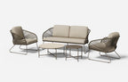 Peacockvix Outdoor 4PCS Sofa Set