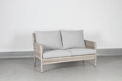 Priestly Outdoor Wicker 4PC Sofa Set-Light Grey