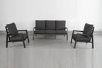 Torrvix Outdoor 4PC Sofa Set-Charcoal /Dark Grey