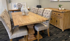 Utavix 230cm Dining Table Only- Honey Wash