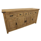 Utahvix 5 Drawer / 4 Drawer Buffet- Honey Wash