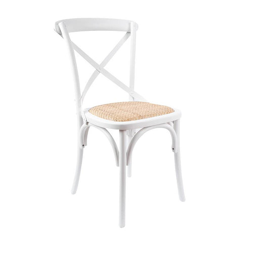 Cafe Dining Chair 50X52X86CM-White (Shellwood Collection )