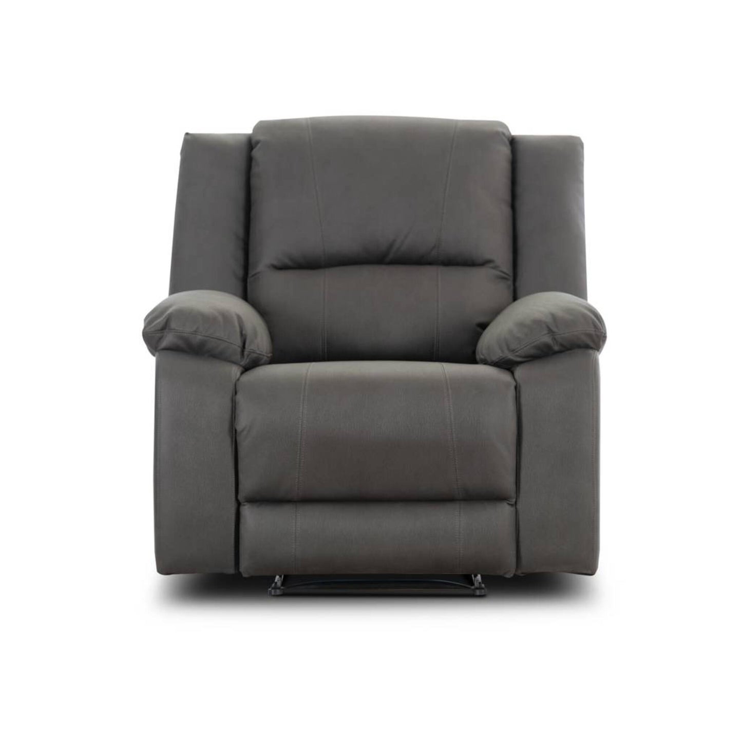 OFFO Captain 7 Seater Corner Modular Rhino Suede Electric Recliner Lounge Jet