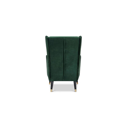 Cooper Wing Arm Chair Luxury Velvet - Green