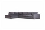 Kristie Fabric 3 Seater RHF Chaise Sofa -Dark Grey