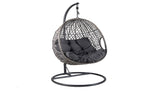 Sorevix Foldable Hanging Egg Chair  -WHITE/ GREY
