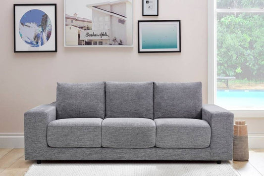 Kingston Metsofa Fabric Sofa Lounge - Fog