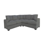 Hastvix 2.5 Seater Corner Modular Fabric Lounge Light Grey