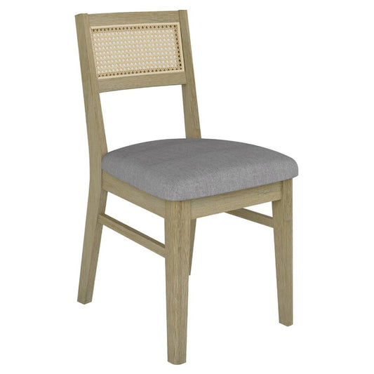 Malma Fabric Seat Dinning Chair -Brushed Smoke