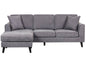 Watson Bay Fabric 3+2 Seater With 4 Scatter Cushions -Dark Grey