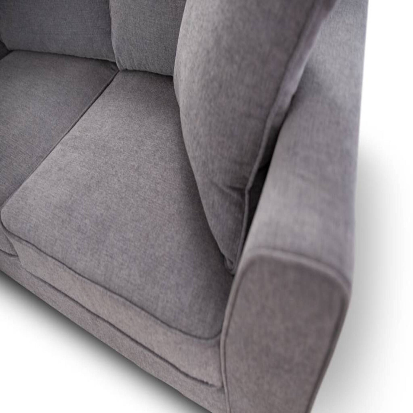 Watson Bay Fabric 3+2 Seater With 4 Scatter Cushions -Dark Grey