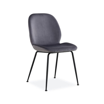 Oma Fabric Dining Chair -Grey / Charcoal