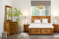 Outvix 5pc King Bed,Bedsides & Dresser Mirror Kit