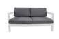 Woho Aluminium Frame Outdoor Sofa Lounge - White / Charcoal