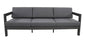 Woho Aluminium Frame Outdoor Sofa Lounge - White / Charcoal