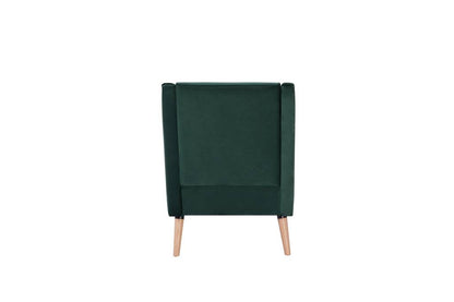 Cooper Wing Arm Chair Luxury Velvet - Green