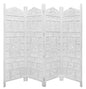 Elephant Design White Antique Partition Wall Decorative Privacy Screen