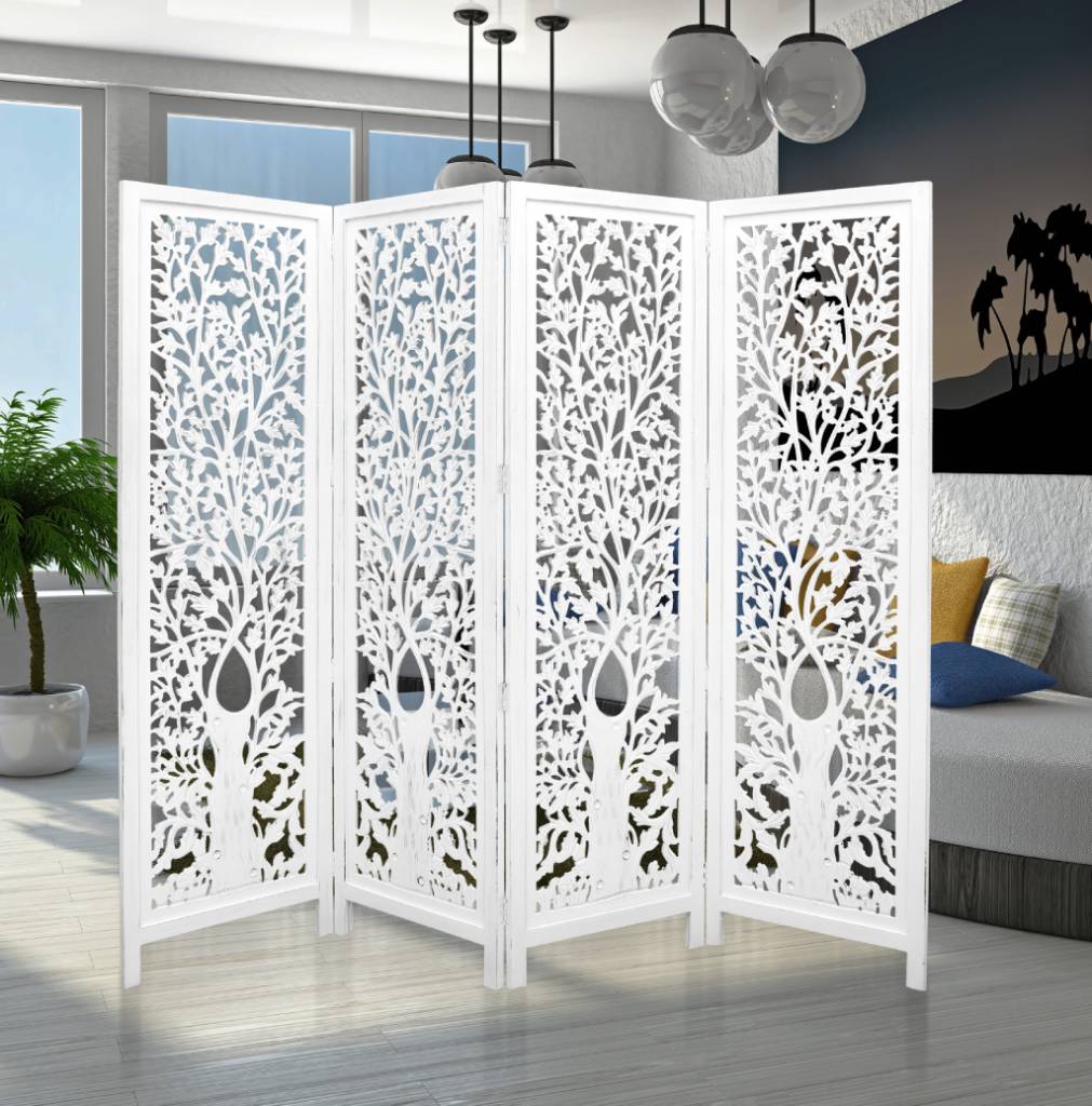 Life Dig White Antique Partition Wall Decorative Privacy Screen