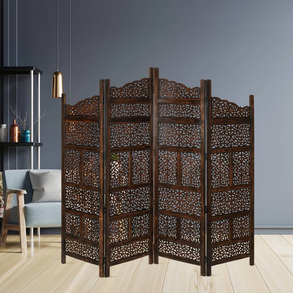 Vasco Burnt Brown Partition Wall Decorative Privacy Screen