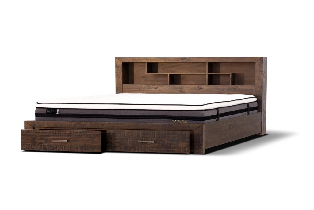 Sedona Queen Bed Only Grey Stone CLEARANCE