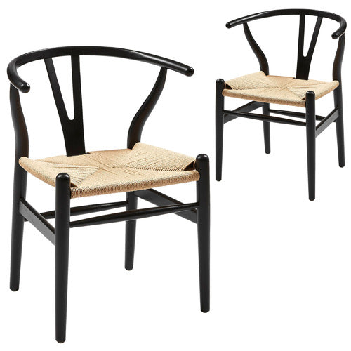 Wishbone Dining Chair-Black