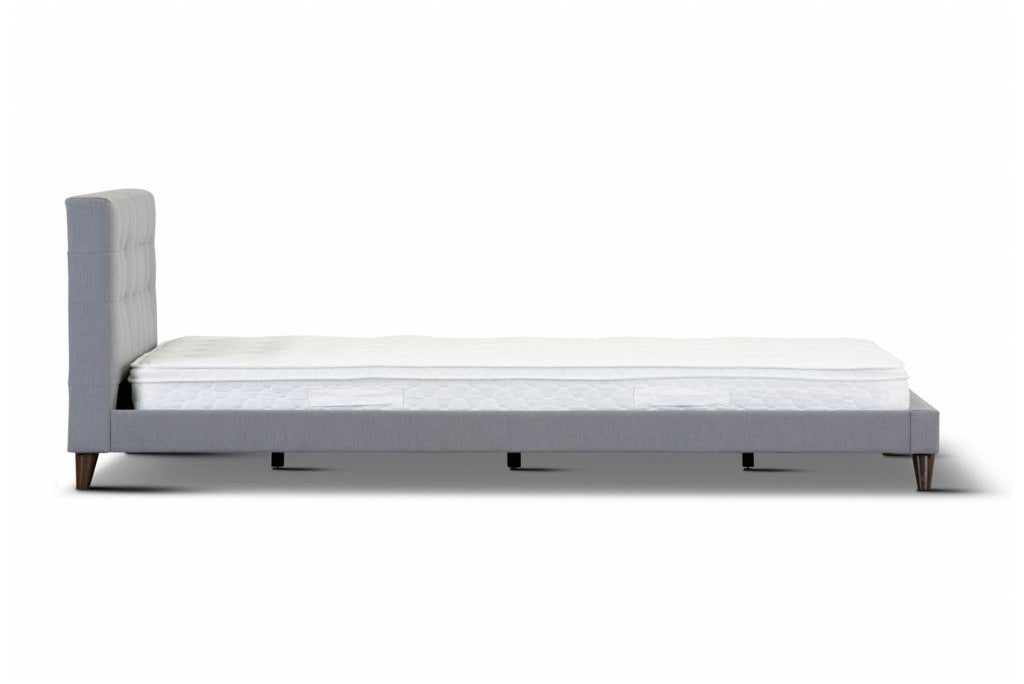 Yulavix Upholstered Fabric King Sing Bed Charcoal
