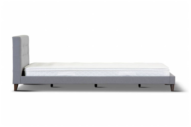 Yulavix Upholstered Fabric King Sing Bed Charcoal