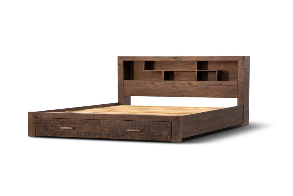 Sedona Queen Bed Only Grey Stone CLEARANCE