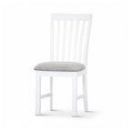 Coastal Beach Dining Chair -Vivid White
