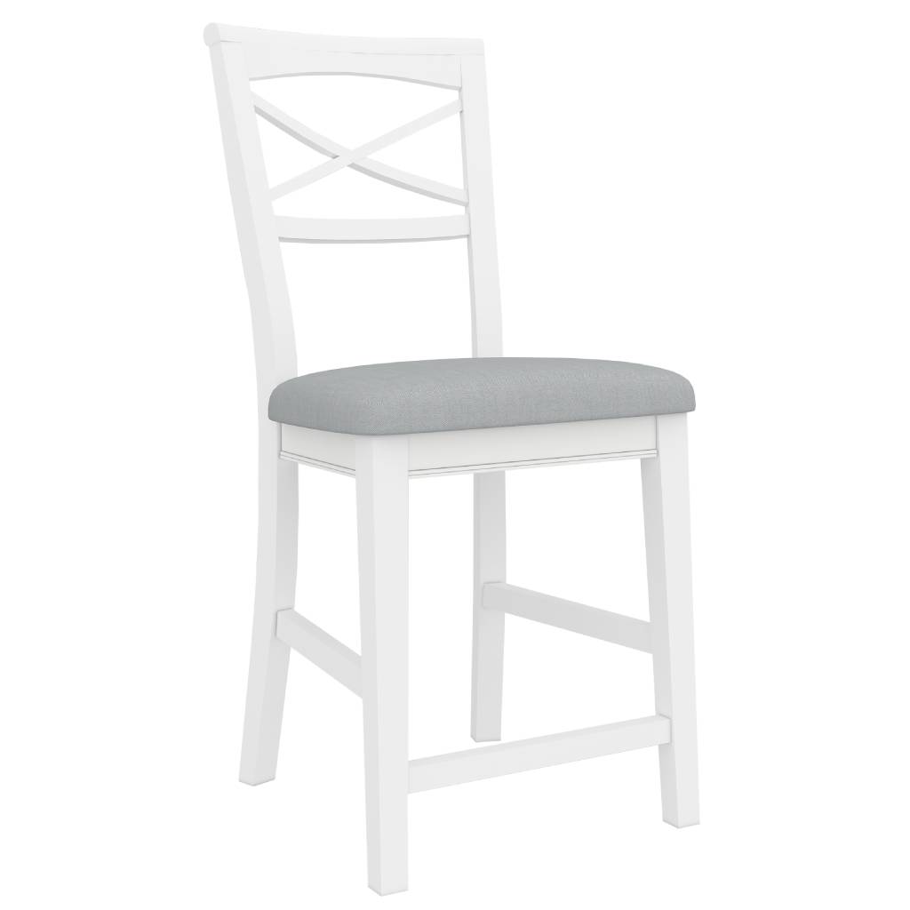 Hampton Bar High Chair Fabric - White