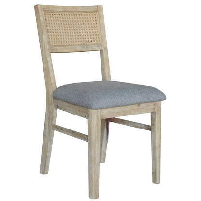 Malma Fabric Seat Dinning Chair -Brushed Smoke