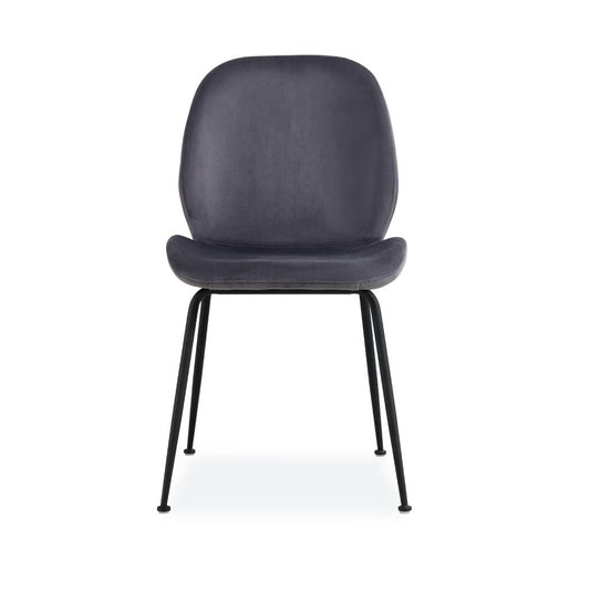 Oma Fabric Dining Chair -Grey / Charcoal