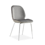 Oma Fabric Dining Chair -Grey / Charcoal