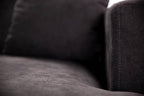 Manhattan Deep Seat Corner Fabric Lounge - Dark Grey
