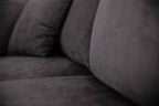 Manhattan Deep Seat Corner Fabric Lounge - Dark Grey
