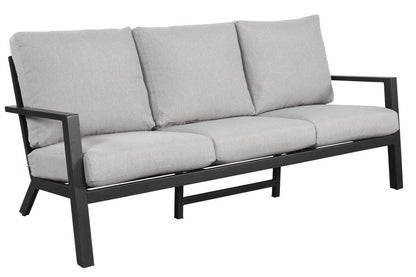 Hunter Aluminium Frame Outdoor 4PC Sofa Lounge Set-Charcoal /Grey