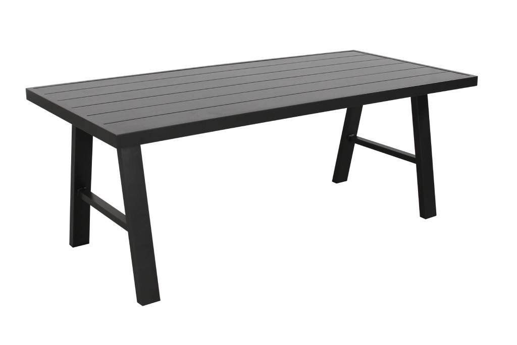 Carrnia  Aluminium Frame Outdoor 3PC Dining Set-Charcoal