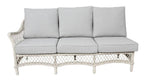 Madvix Outdoor Wicker Corner Lounge Set- Brown Light Grey