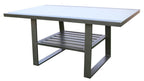 Palmvix Aluminium Frame Outdoor Sofa 4PC W/Coffee Table-Grey