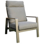 Palmvix Aluminium Frame Outdoor Sofa 4PC W/Coffee Table-Grey